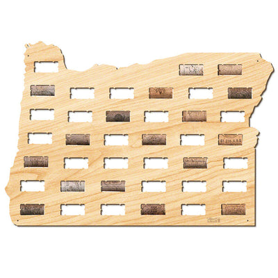 Oregon Wine Cork Map